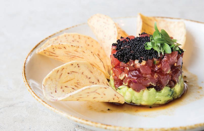 Ca Song (spicy yellowfin tuna tartare). PHOTO COURTESY OF LE COLONIAL