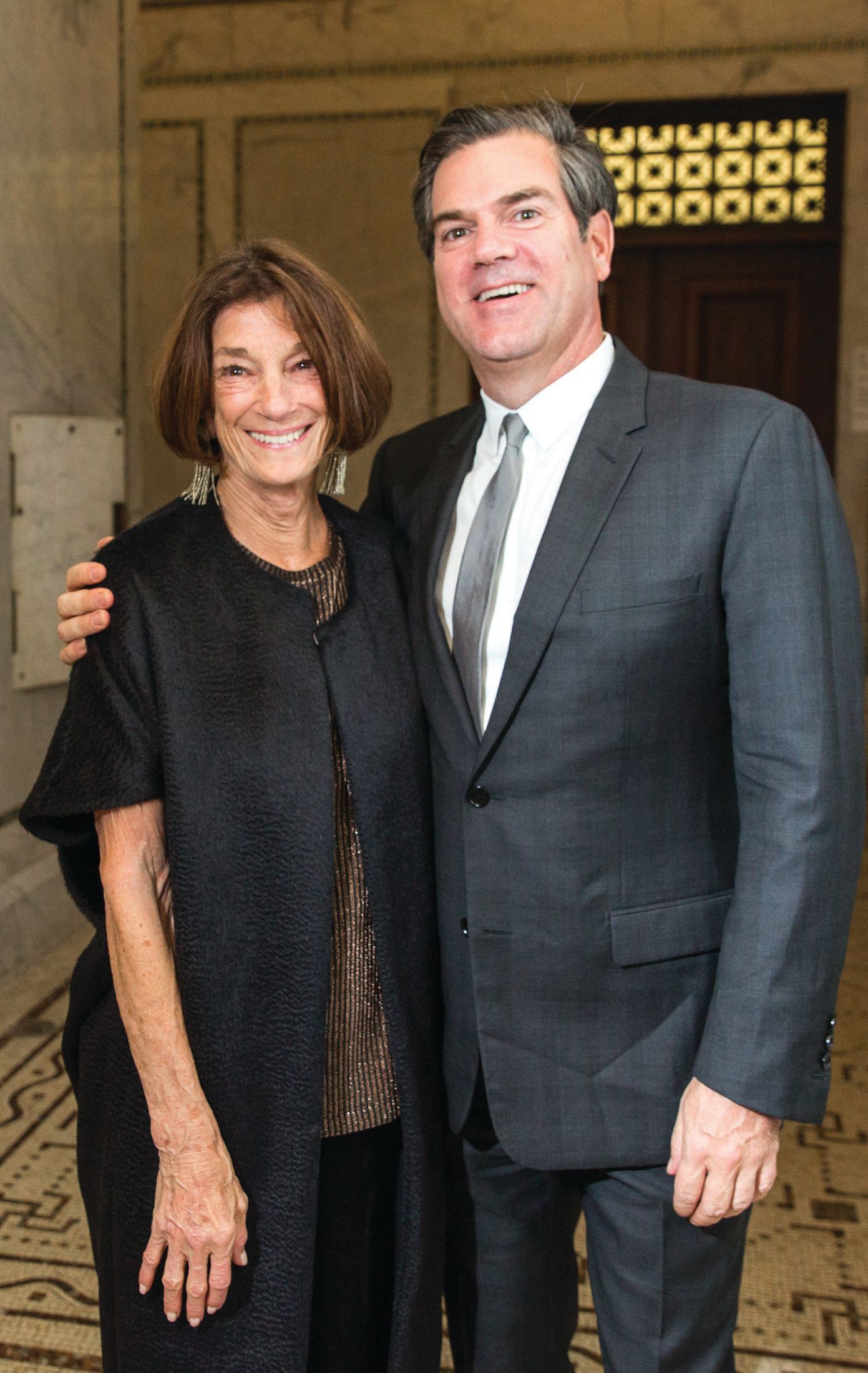 Anne Kaplan with Art Institute of Chicago President James Rondeau PHOTO BY BENJAMIN LOZOVSKY/BFA.COM