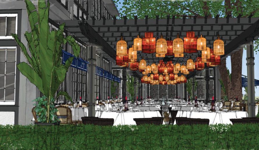 The Lake Forest location will feature an expansive outdoor garden for alfresco dining. KNAUER INCORPORATED